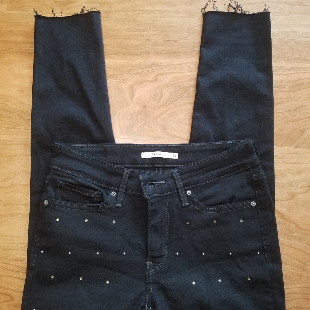 Levi's 711 Skinny Studded Jeans Size 27